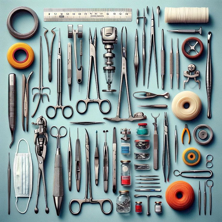 El equipamiento e instrumentación quirúrgica