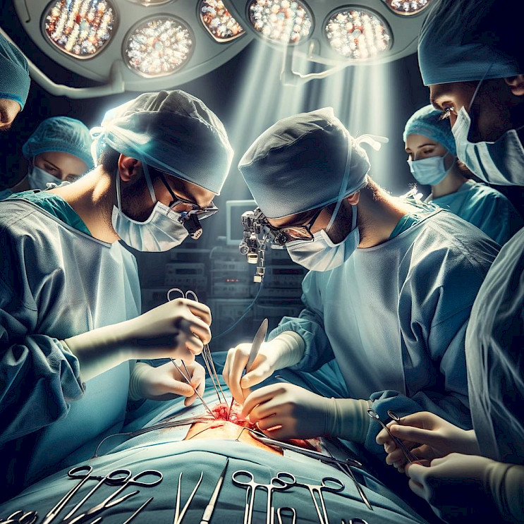 Instrumentador Quirúrgico durante una operación